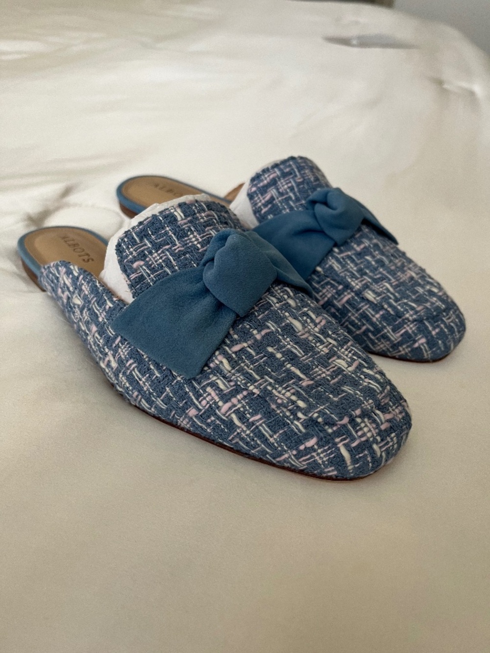 Talbots Edison knot mule flats